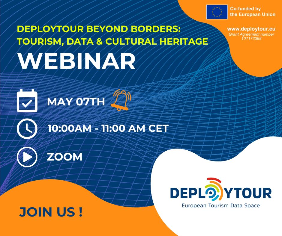 Deploytour first webinar: Deploytour Beyond Borders: Tourism, Data & Cultural Heritage