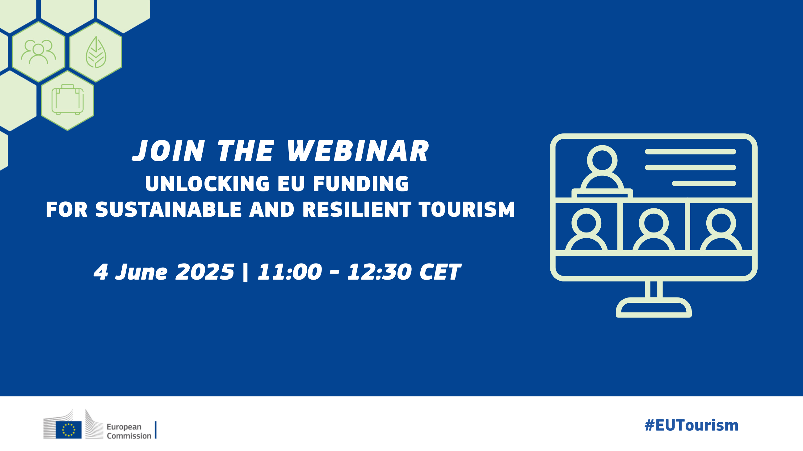 Sustainable EU Tourism Webinar: Unlocking EU funding for sustainable and resilient tourism